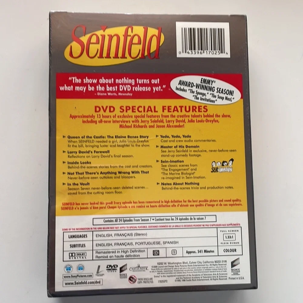 Seinfeld Complete Seventh Season 4 Discs - Picture 2 of 6